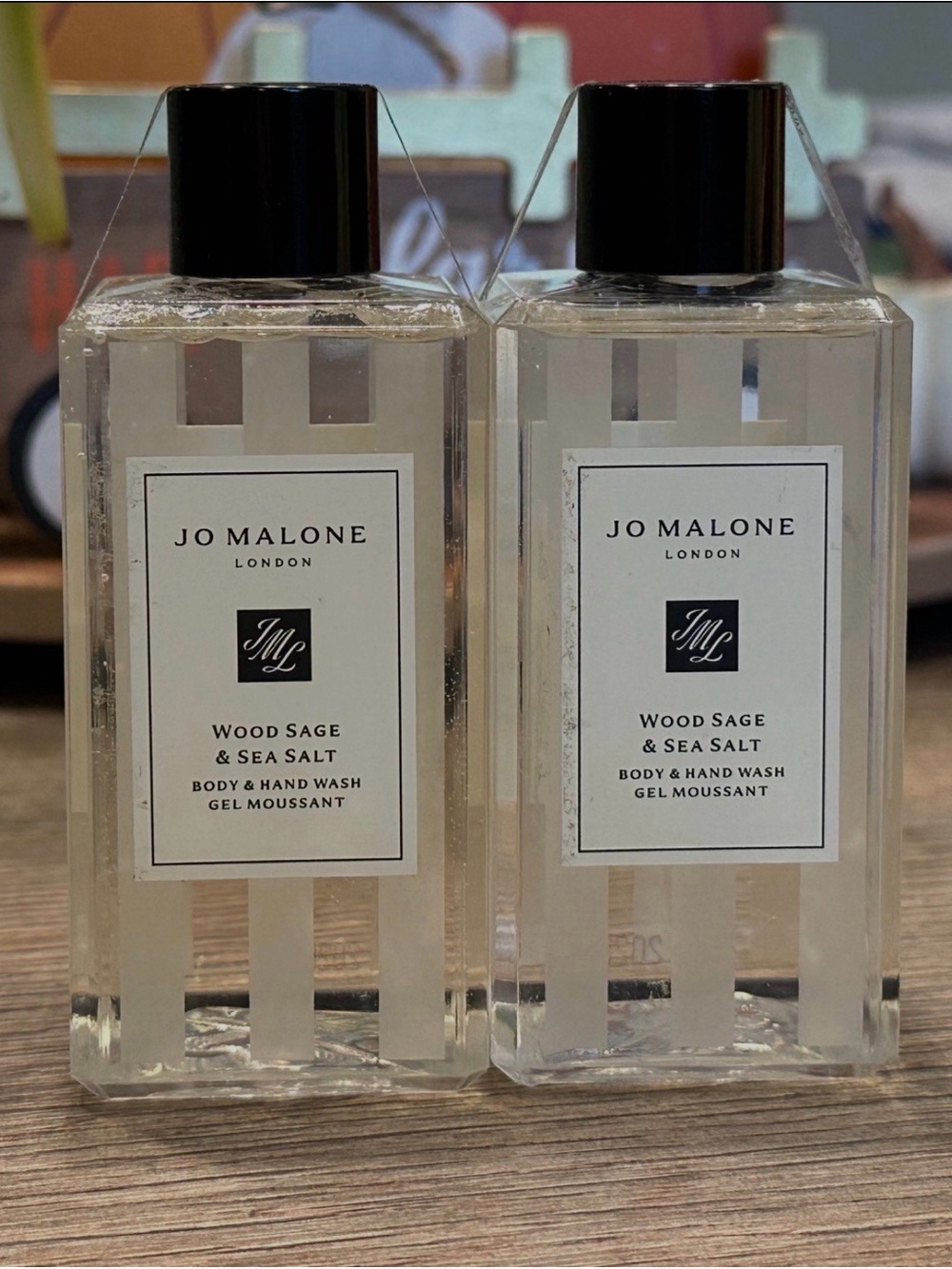 Jo Malone Wood Sage & Sea Salt Body & Hand Wash - 100ml each 2 Total